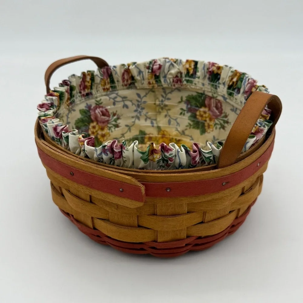 Longaberger 1995 Mother's Day 'Basket of Love' with Liner & Protector - Vintage
